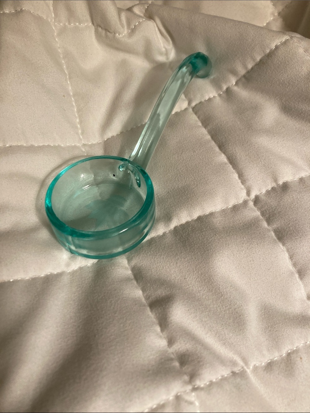 Green Depression Glass Ladle or Spoon